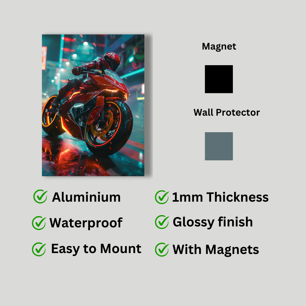 Metal Poster – Stylish Motorbike