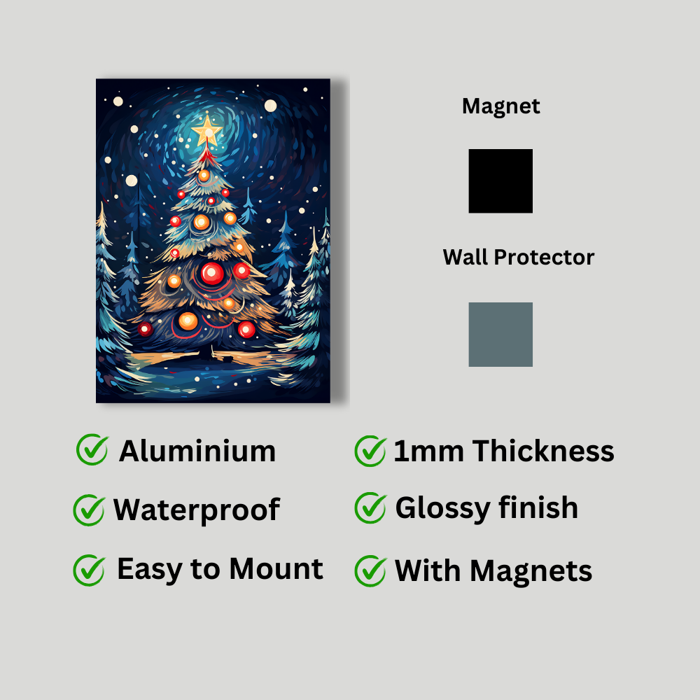 Metal poster  - Christmas tree