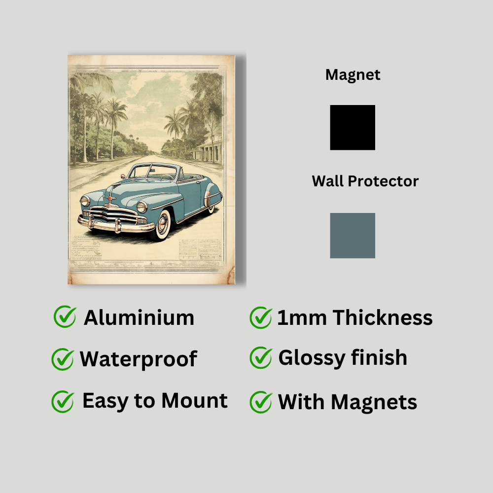 Metal poster – Classic Vintage Car