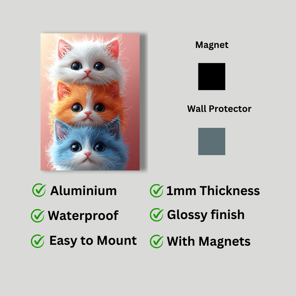 Metal poster Cute Cat