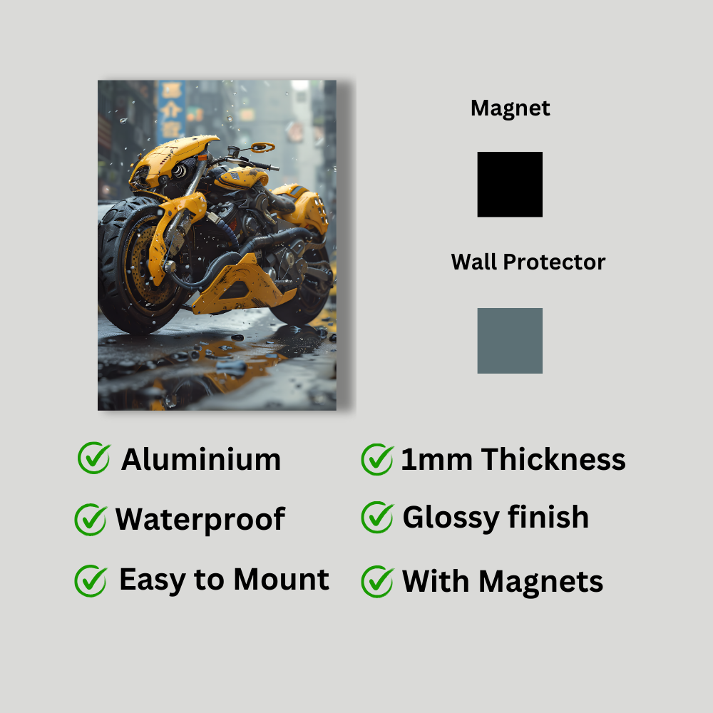 Metal Poster - Stylish Motorbike