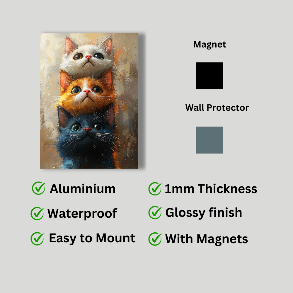 Metal poster Cute Cat
