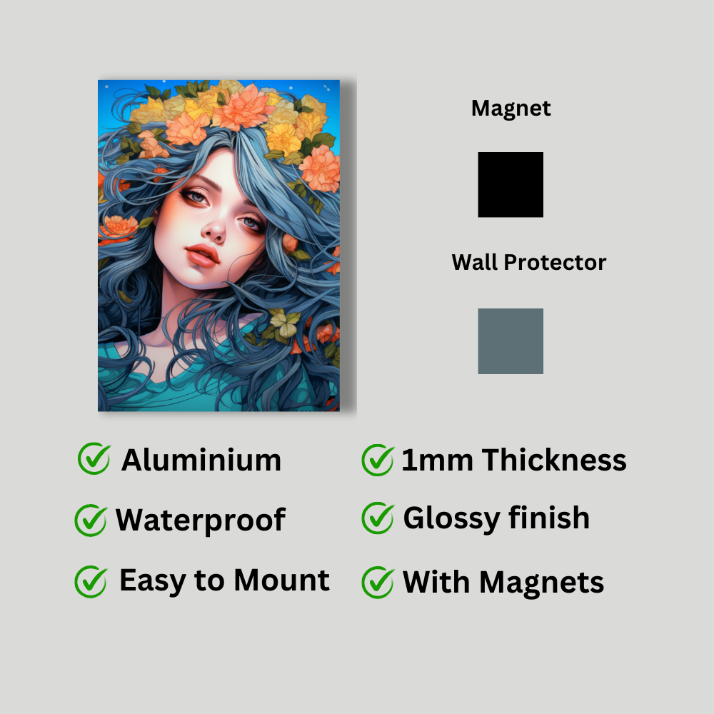 Metal poster - Anime Girl
