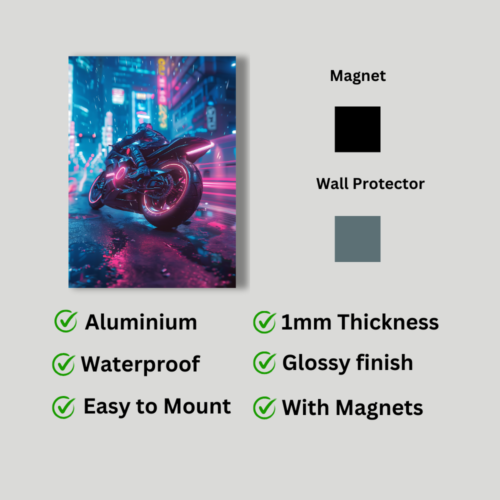 Metal Poster - Stylish Motorbike