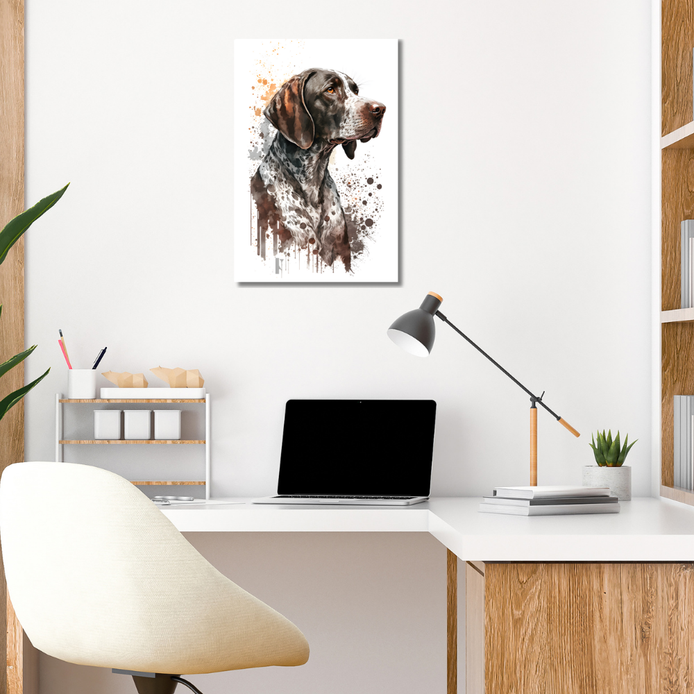 Metal Poster -Watercolor German Shorthaired Pointer dog