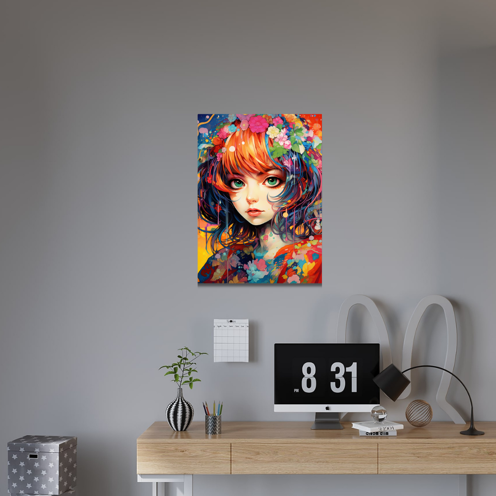 Metal poster - Anime Girl