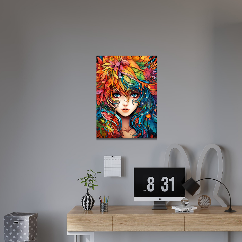 Metal Poster - Anime Girl