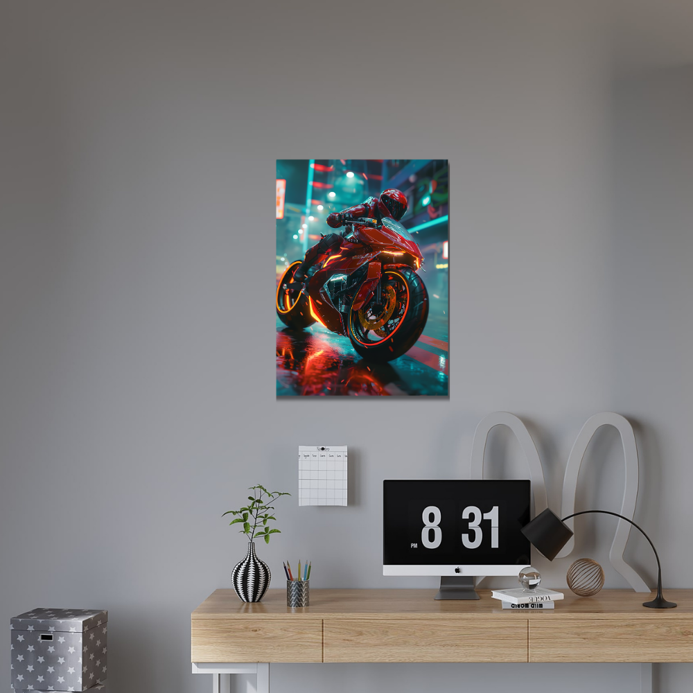 Metal Poster – Stylish Motorbike