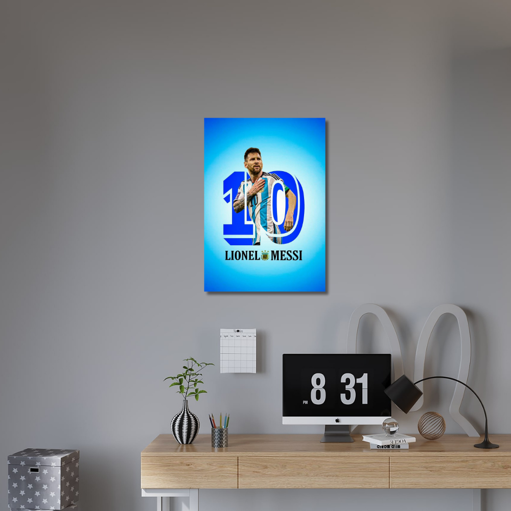 Metal Poster - Lionel Messi