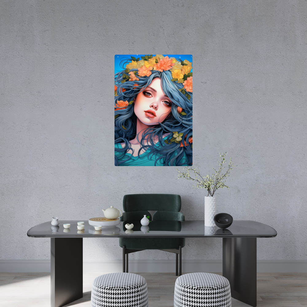 Metal poster - Anime Girl