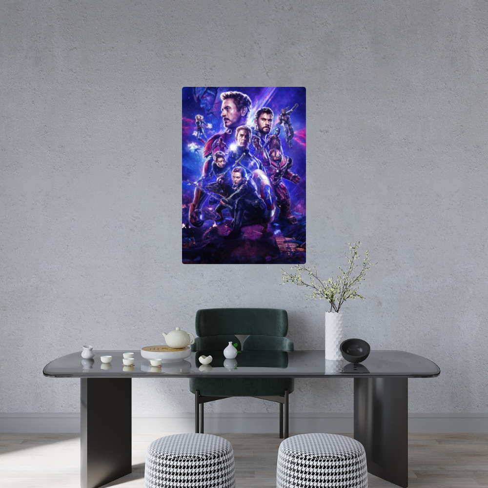 Avengers endgame poster - metal poster – premium home decor