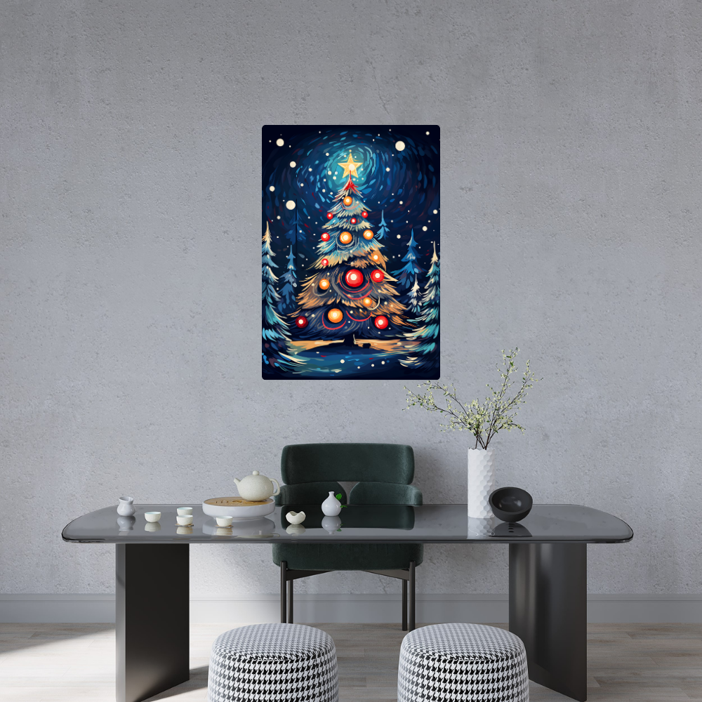 Metal poster  - Christmas tree