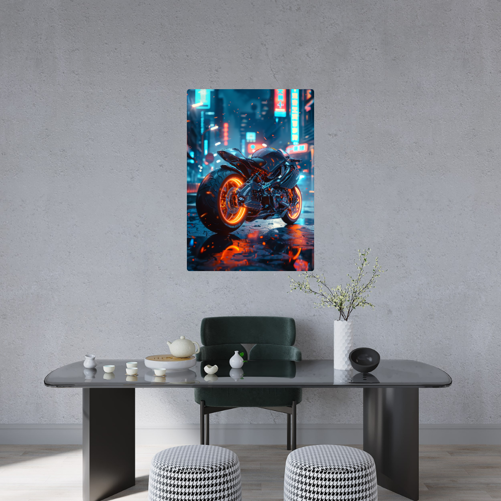 Metal Poster - Stylish Motorbike