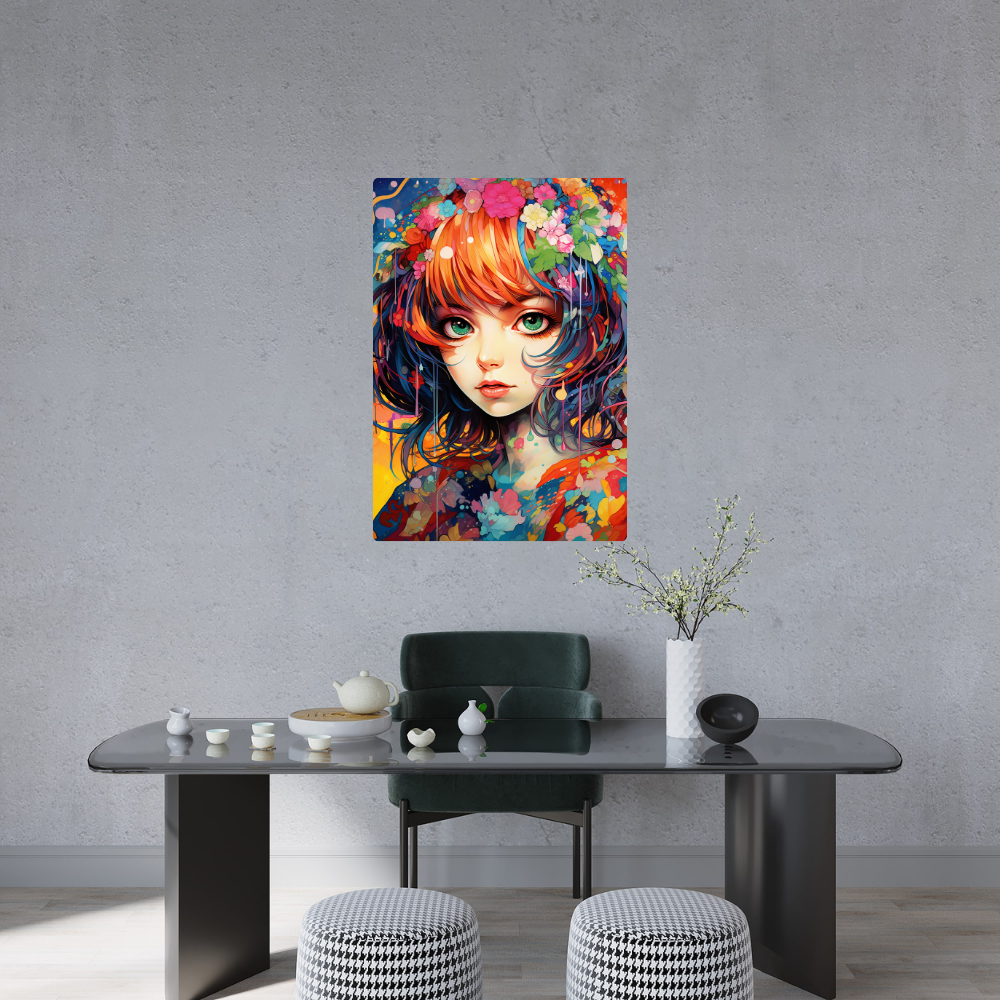 Metal poster - Anime Girl