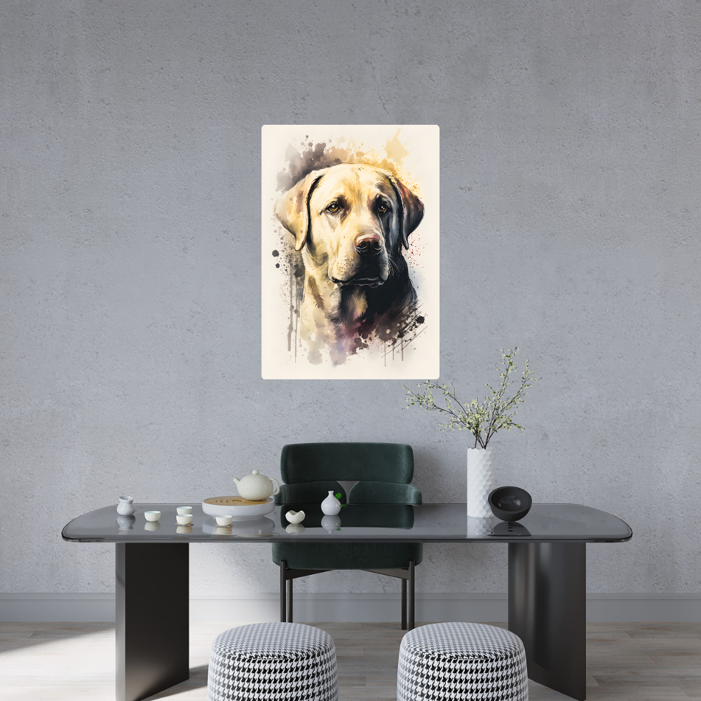 Metal Poster - Watercolor Labrador Retriever