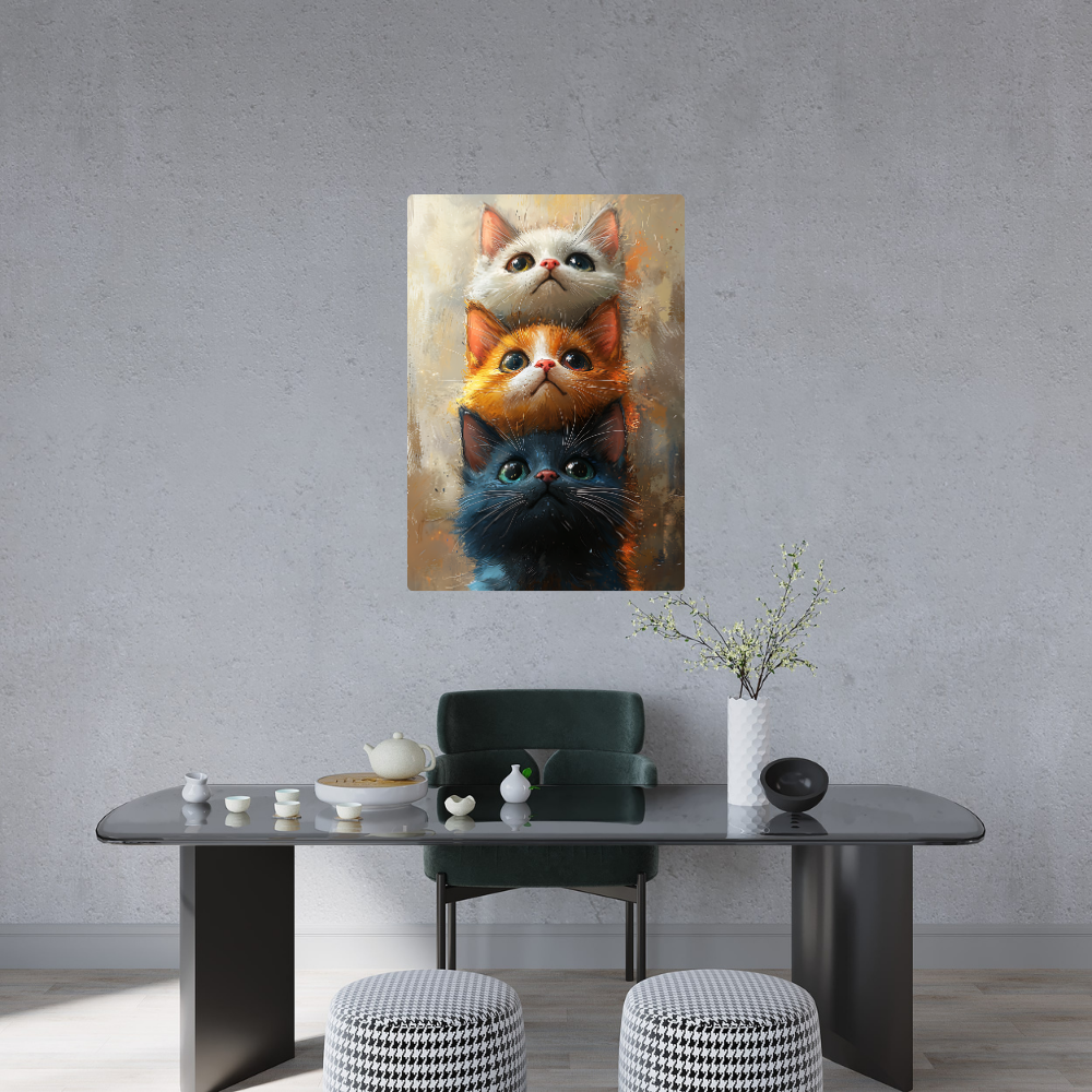 Metal poster Cute Cat