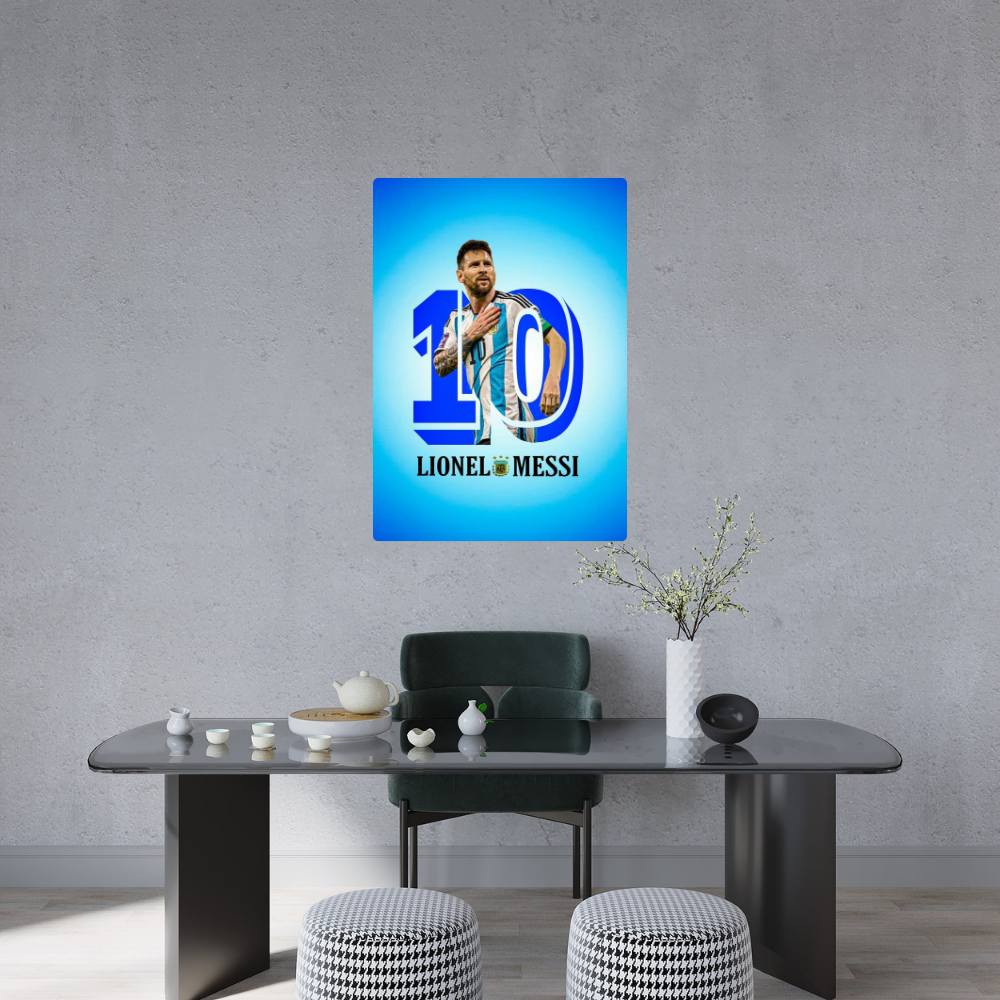 Metal Poster - Lionel Messi