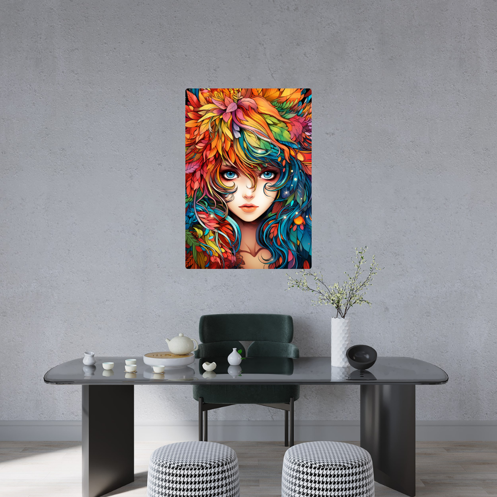 Metal Poster - Anime Girl