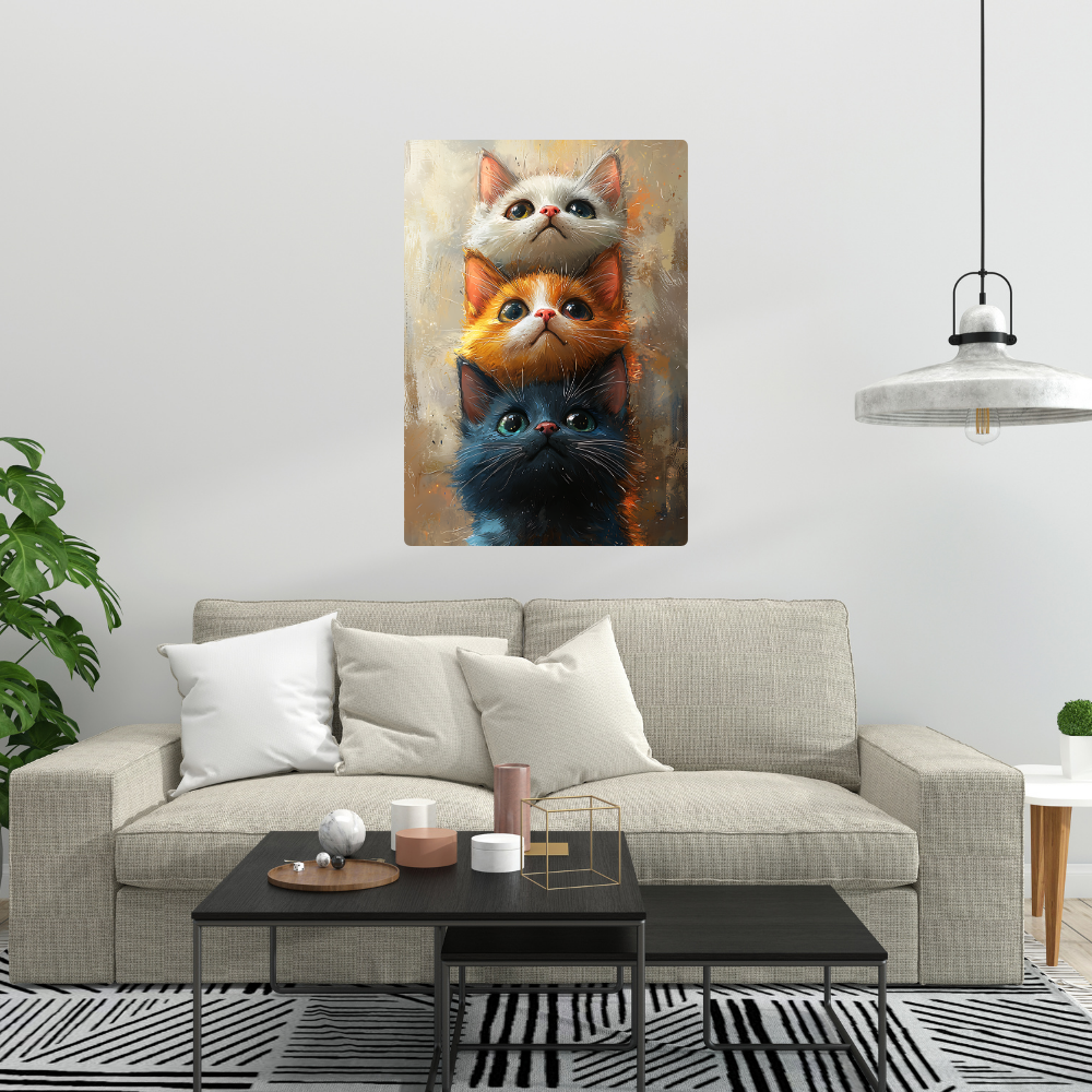 Metal poster Cute Cat