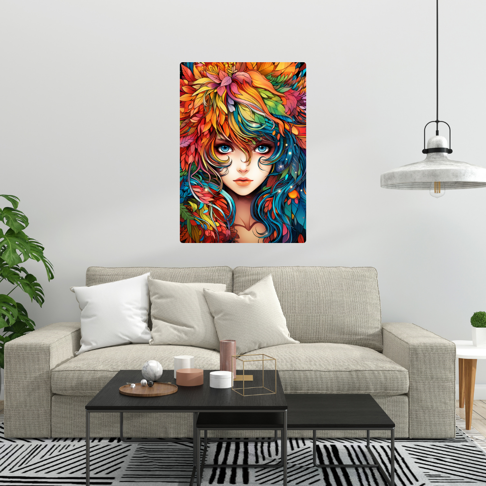 Metal Poster - Anime Girl