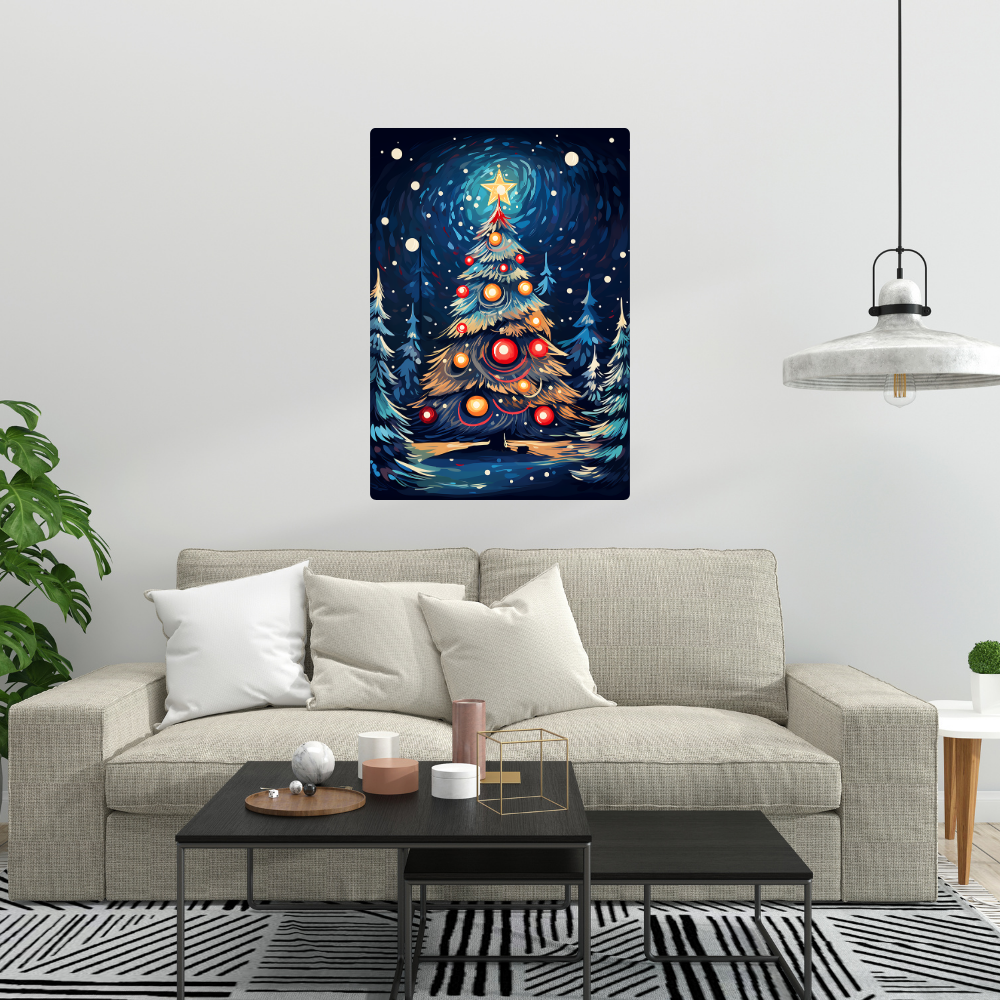 Metal poster  - Christmas tree