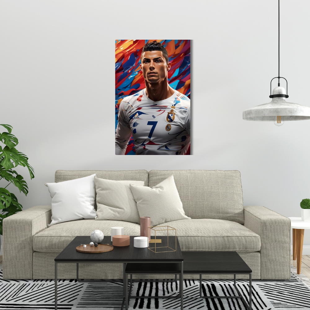 Metal Poster - Footballer Cristiano Ronaldo