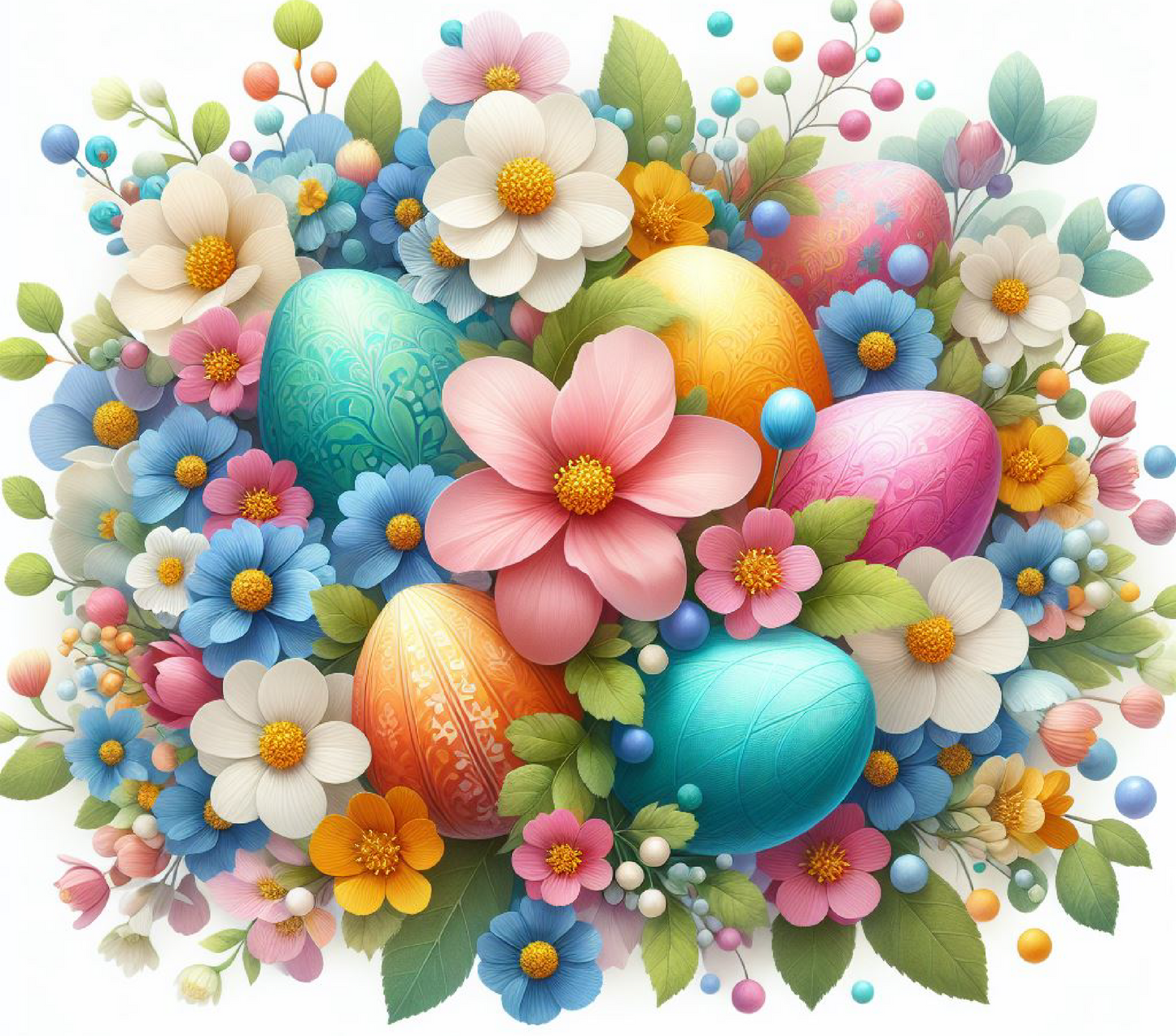 Easter Egg and Flower Sipper Bottle