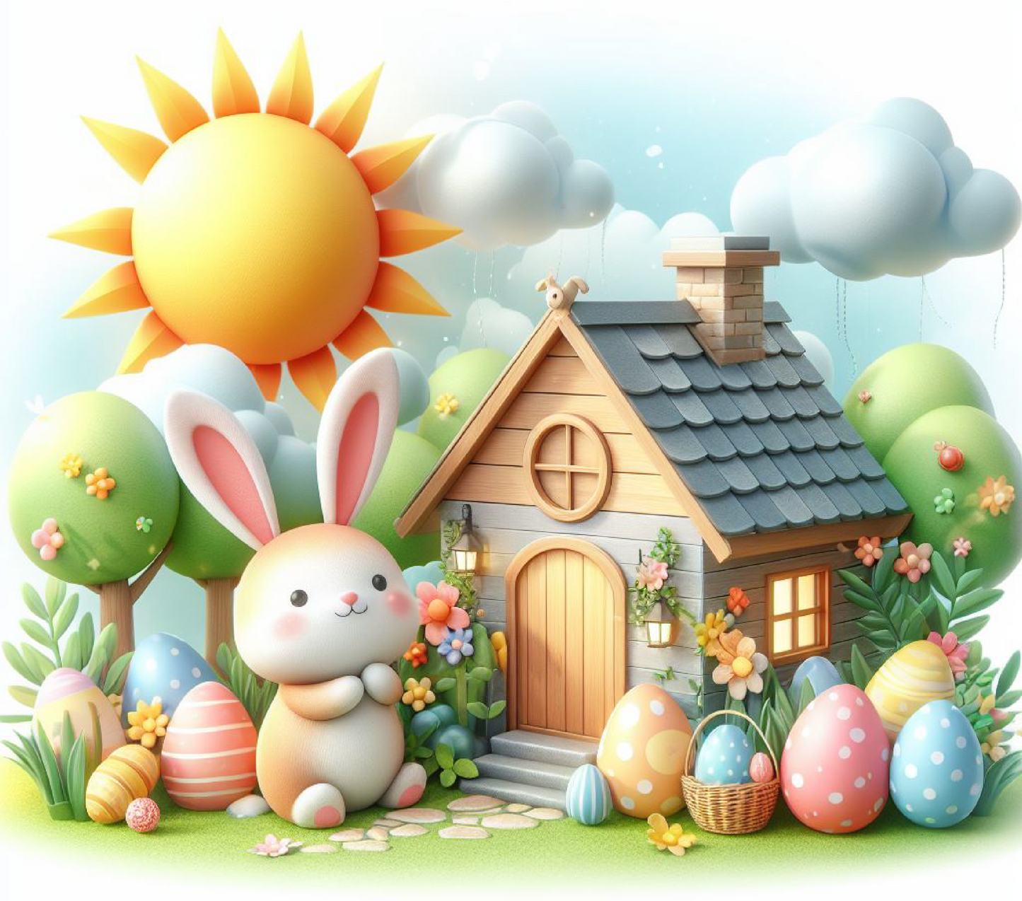 Easter Egg and Flower Sipper Bottle