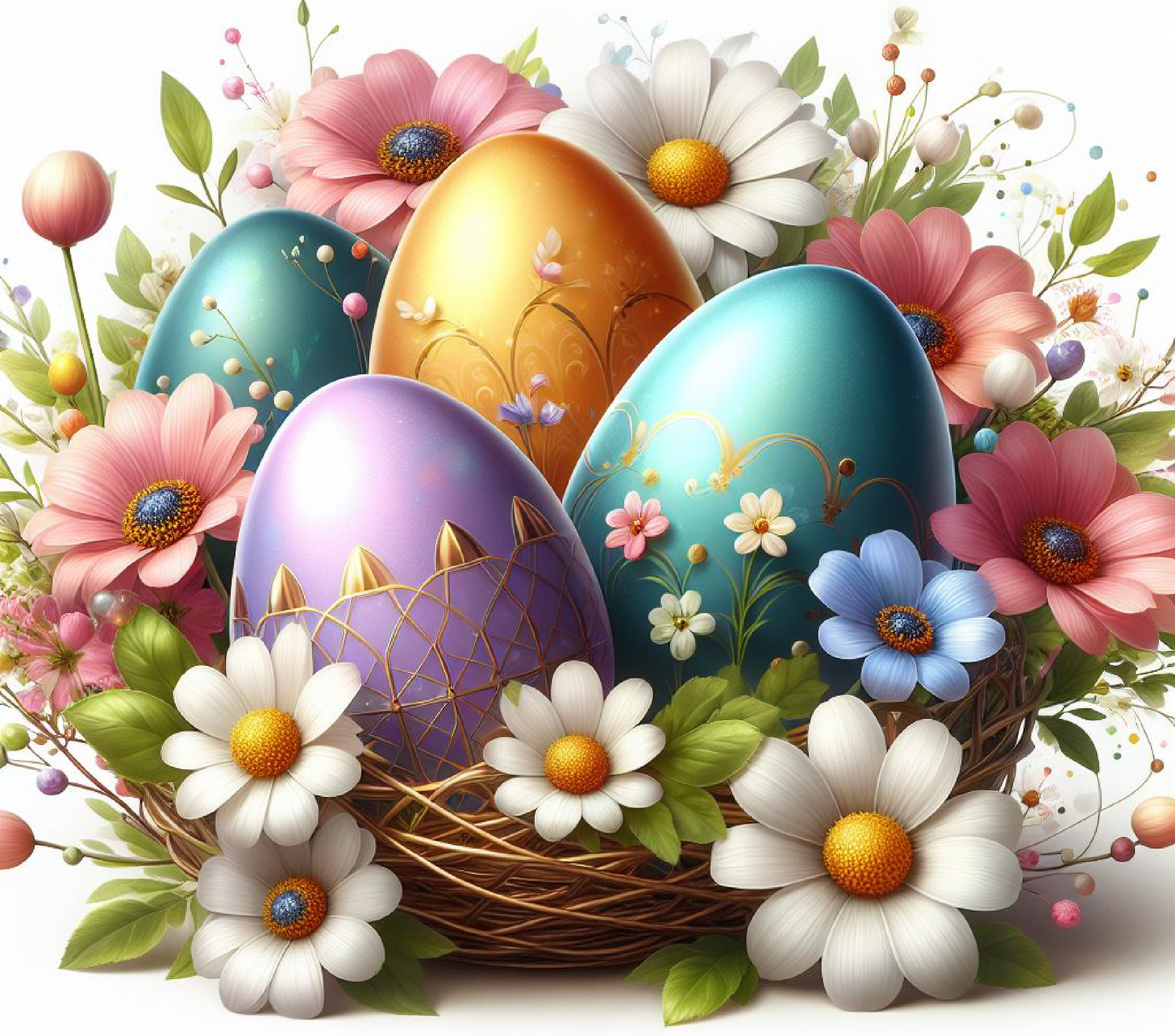 Easter Egg and Flower Sipper Bottle