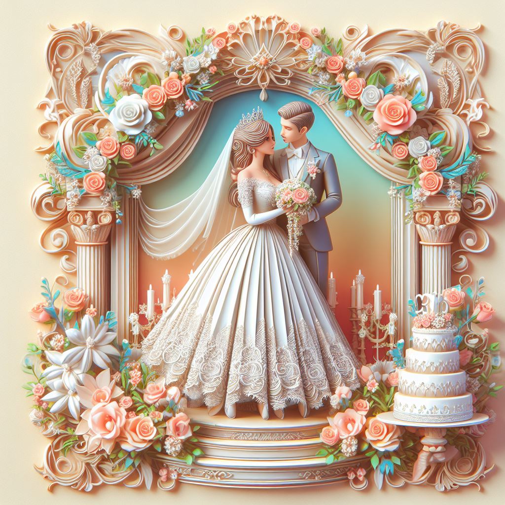 Vintage Wedding Day Couple Sipper Bottle