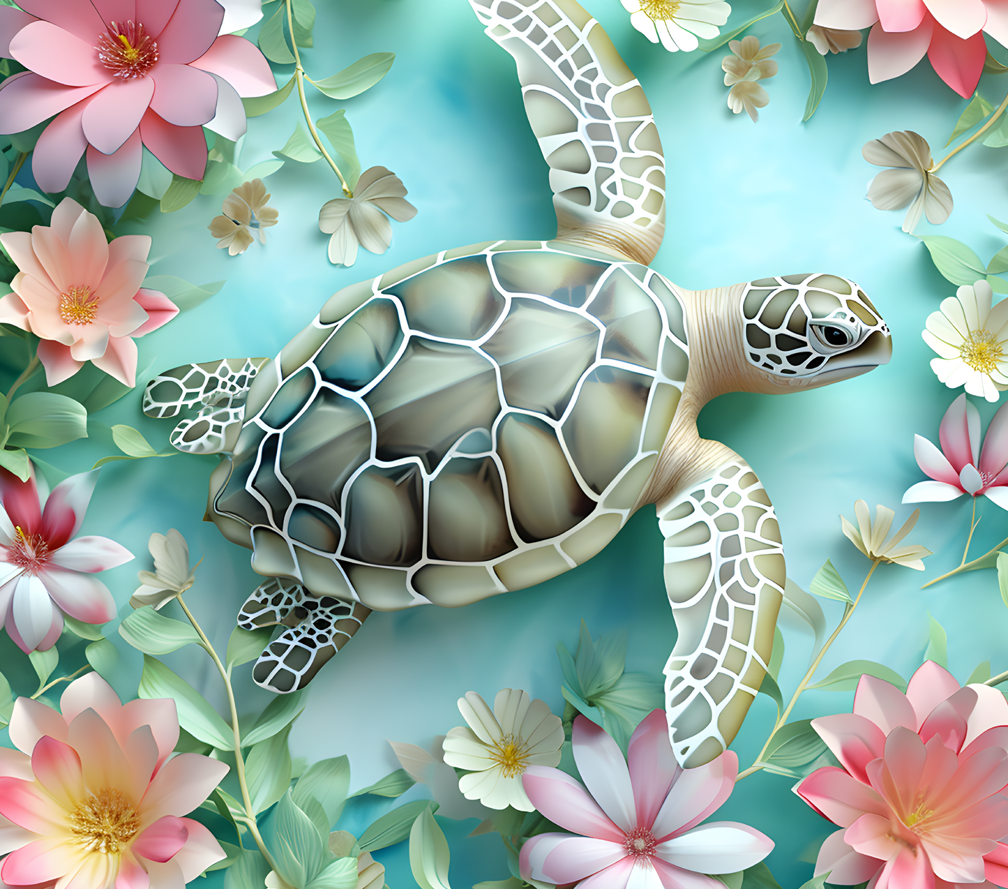 3D Sea Turtle - Sipper Bottle