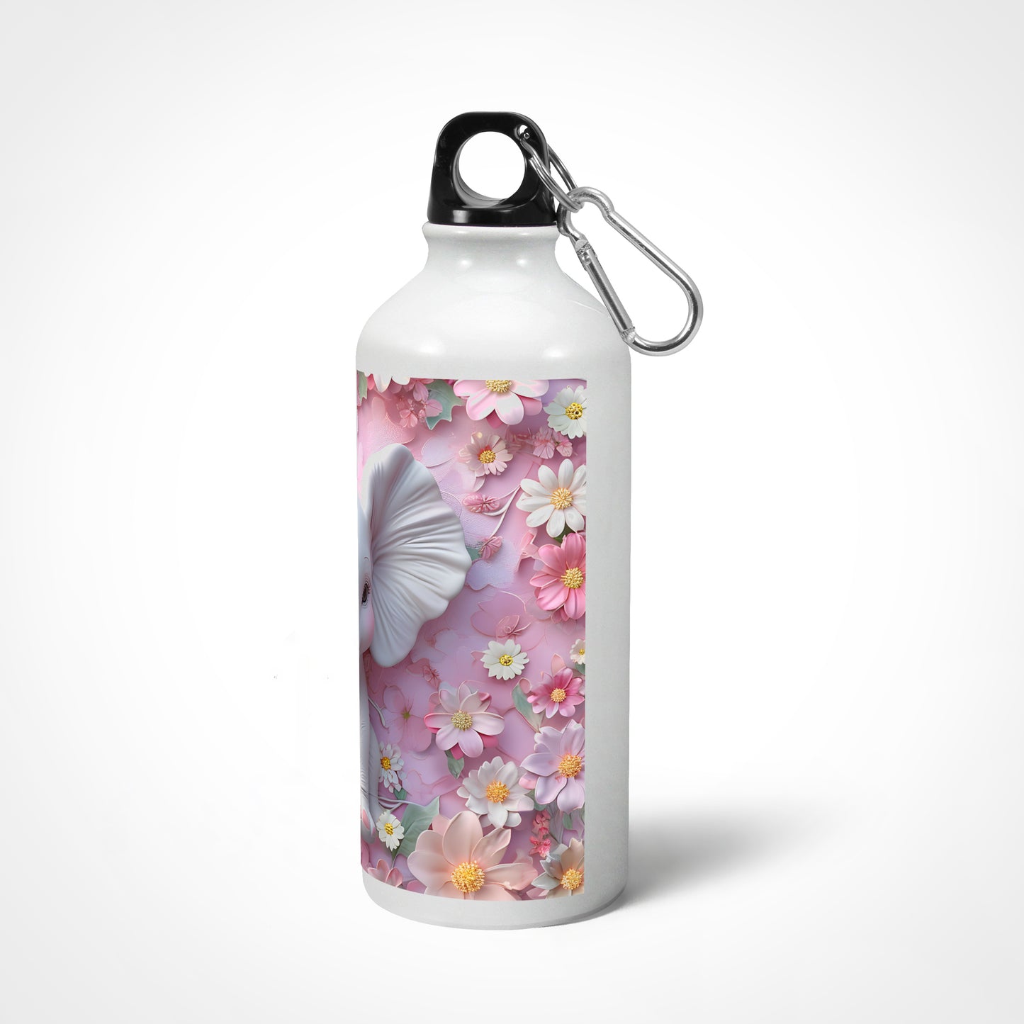 3D Elephant floral Theme - Sipper Bottle