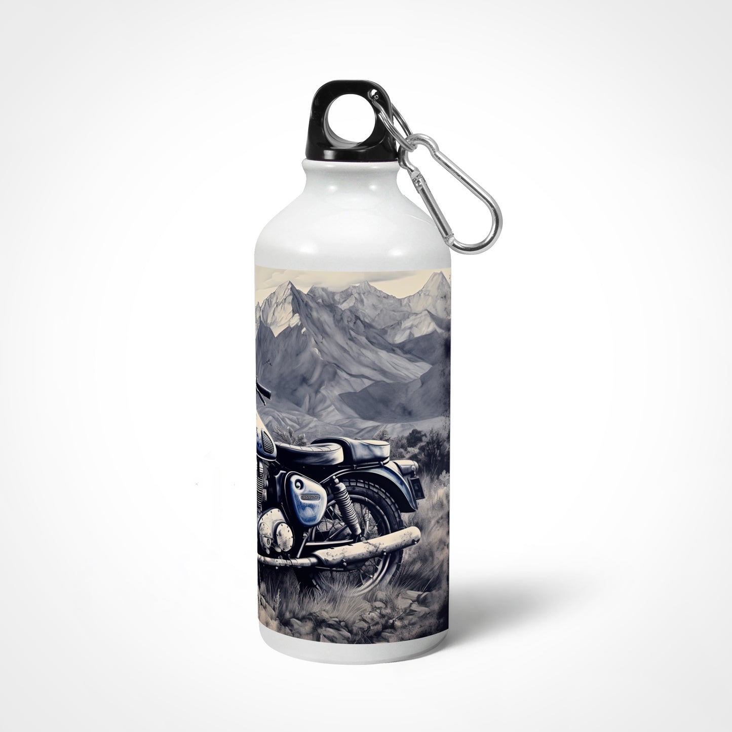 Vintage Motorcycle Sipper Bottle