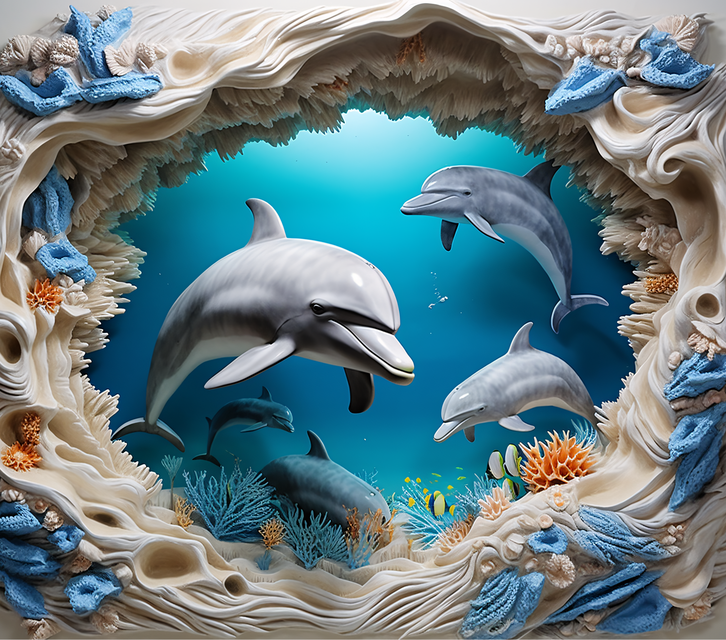 Dolphins in the Sea - Sipper Bottle