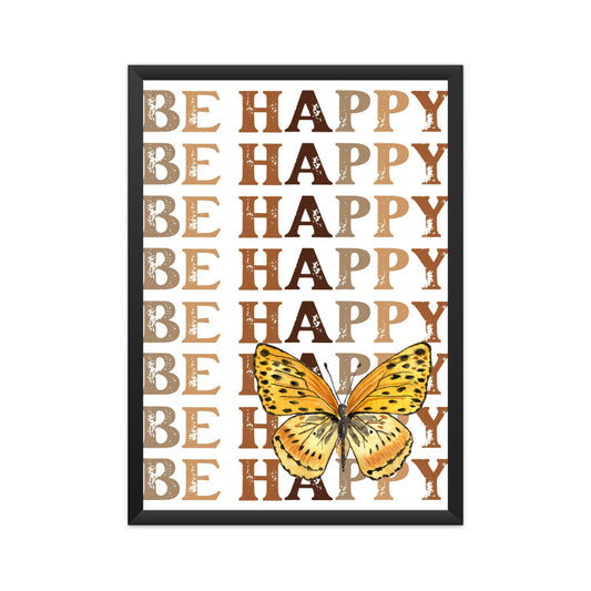 Be Happy: Elevate Your Space with Joyful Wall Art