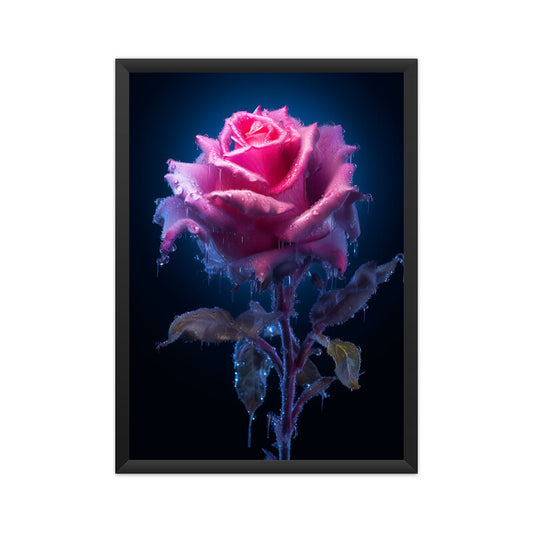 Beautiful Winter Color Rose Painting Wall Art