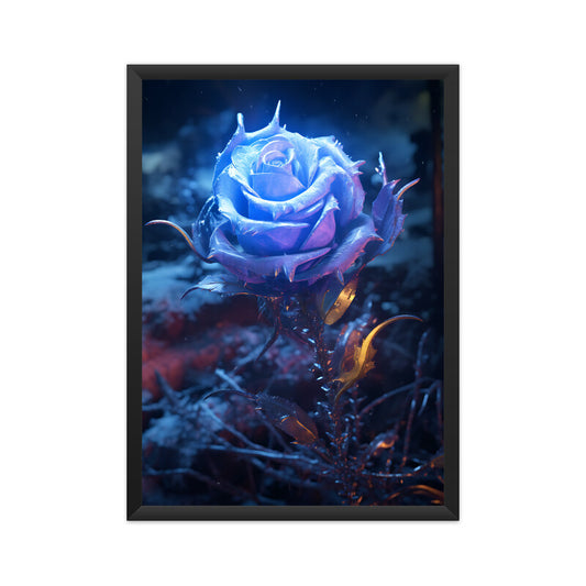 Beautiful Winter Color Rose Painting Wall Art
