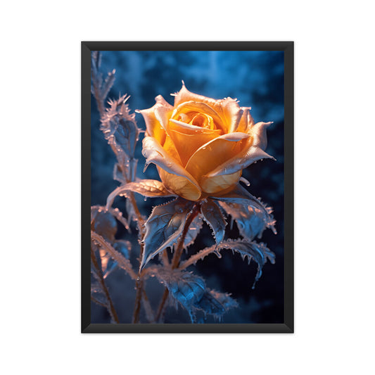 Beautiful Winter Color Rose Painting Wall Art