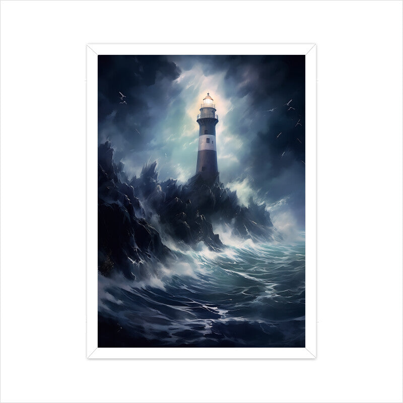Lighthouse Painting Wall Art