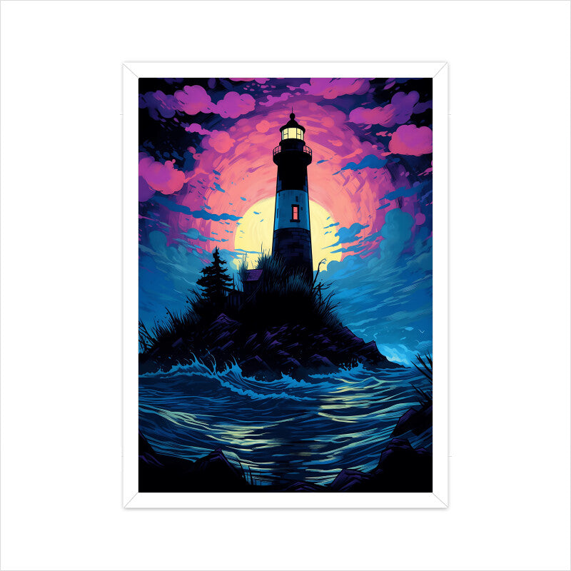 Lighthouse Painting Wall Art