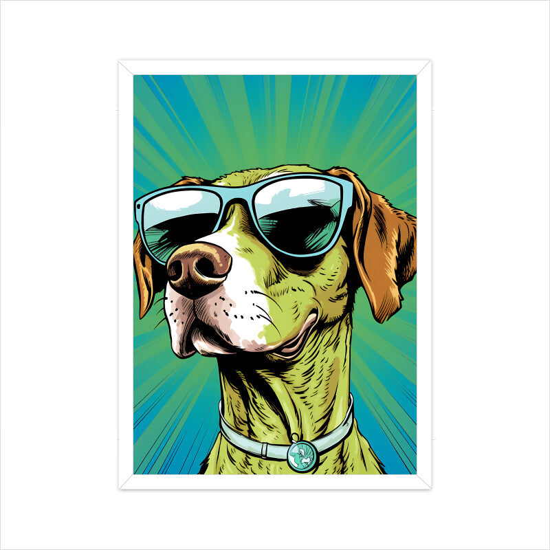Funny Dog Pop Art Painting Wall Art