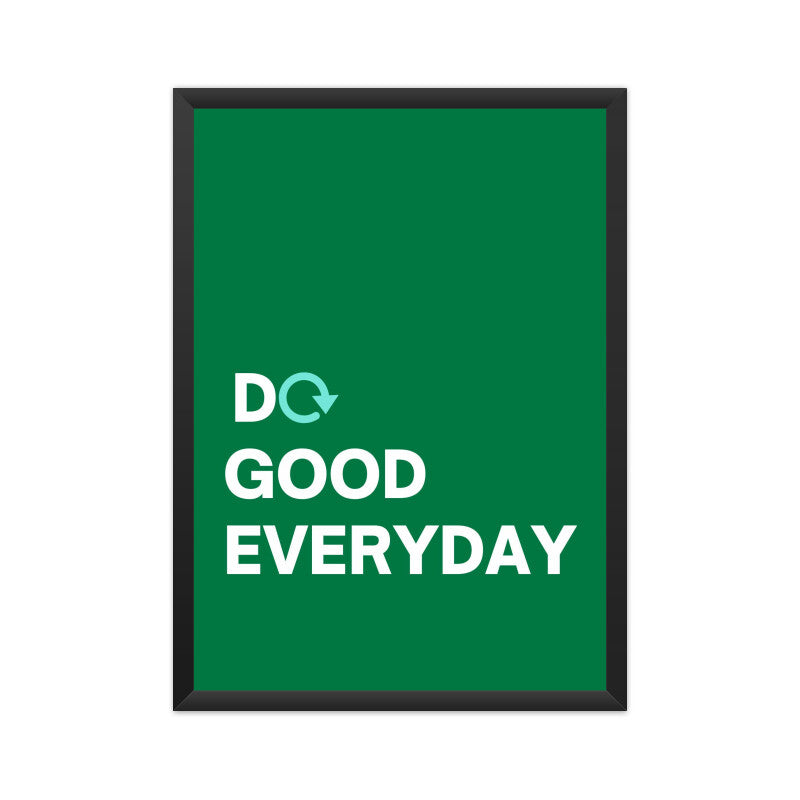 "Do Good Every Day" Motivational Wall Art