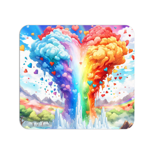 Unicorn Rainbow Theme Mouse Pad