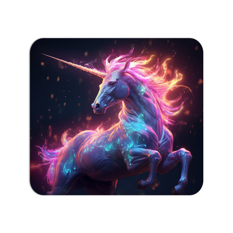 Magic Glowing Unicorn Mouse Pad