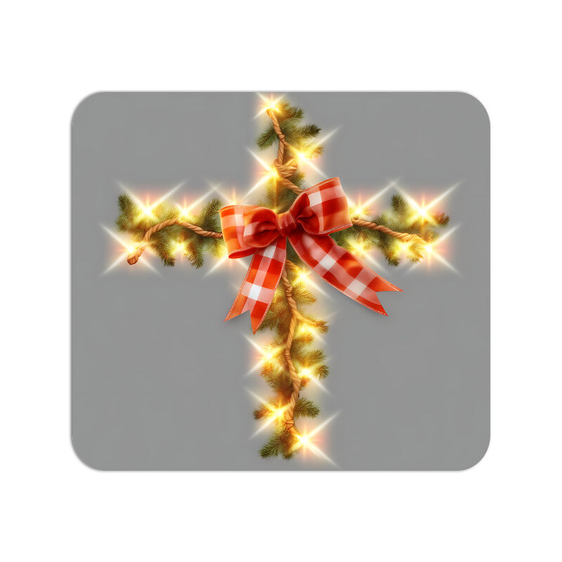 Beautiful Christmas Cross Mouse Pad