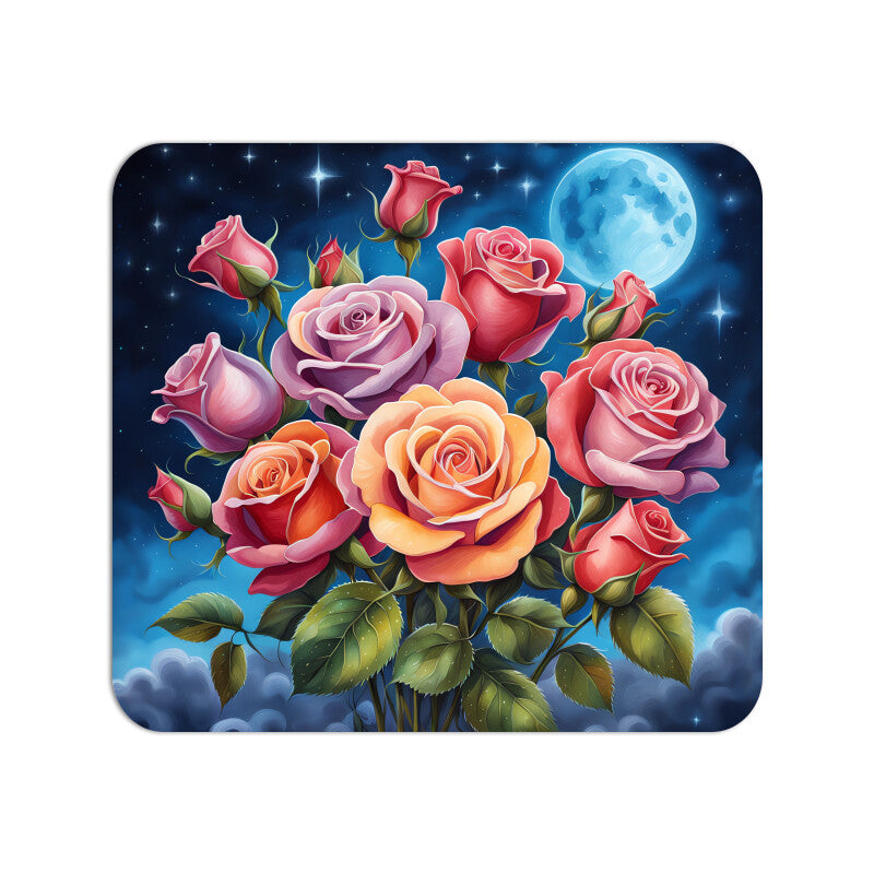 Bouquet of Roses at Night Mouse Pad