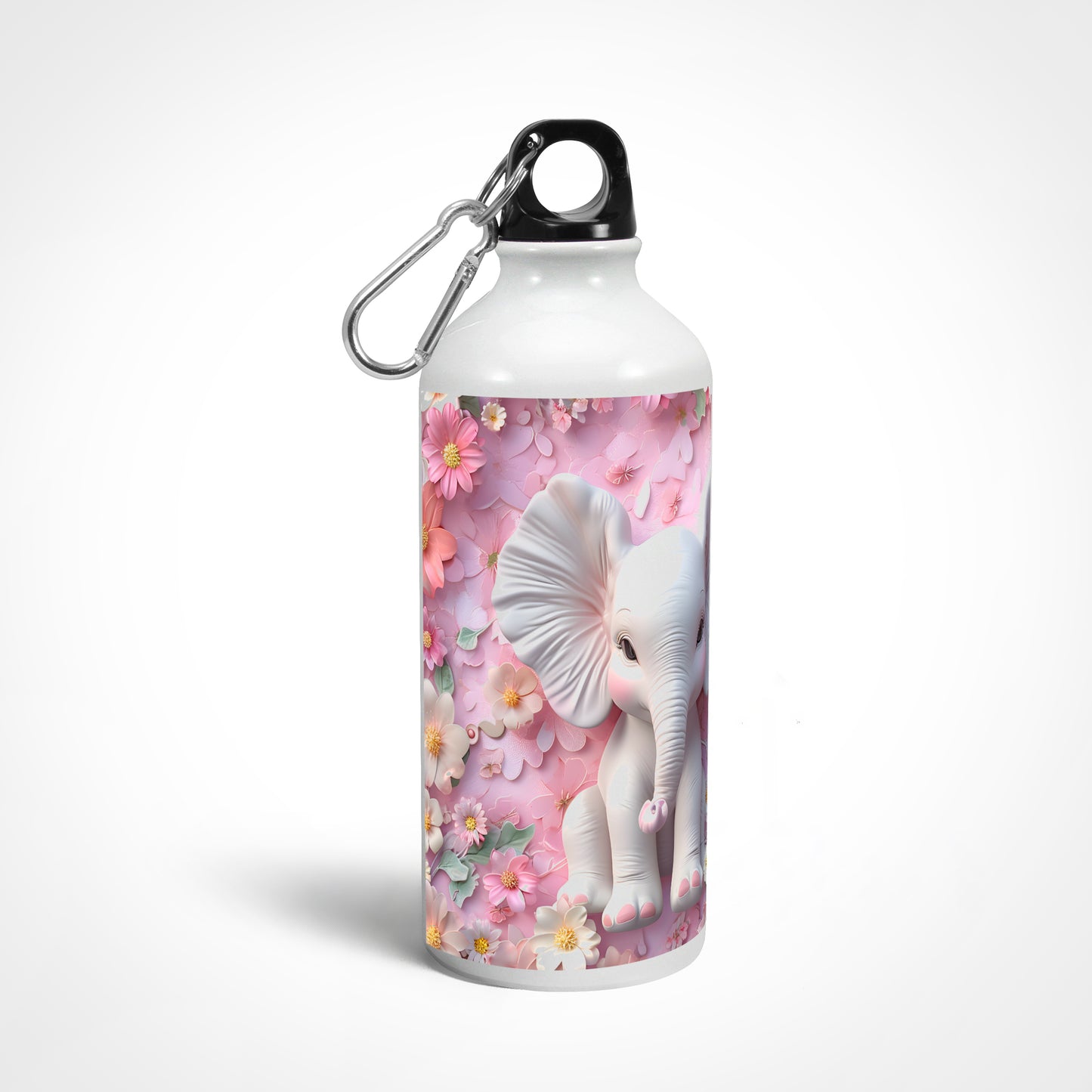 3D Elephant floral Theme - Sipper Bottle