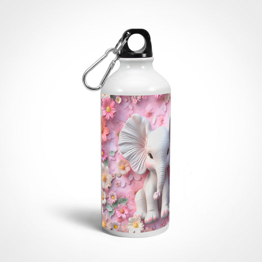 3D Elephant floral Theme - Sipper Bottle