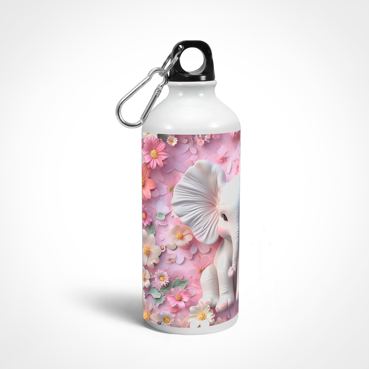 3D Elephant floral Theme - Sipper Bottle