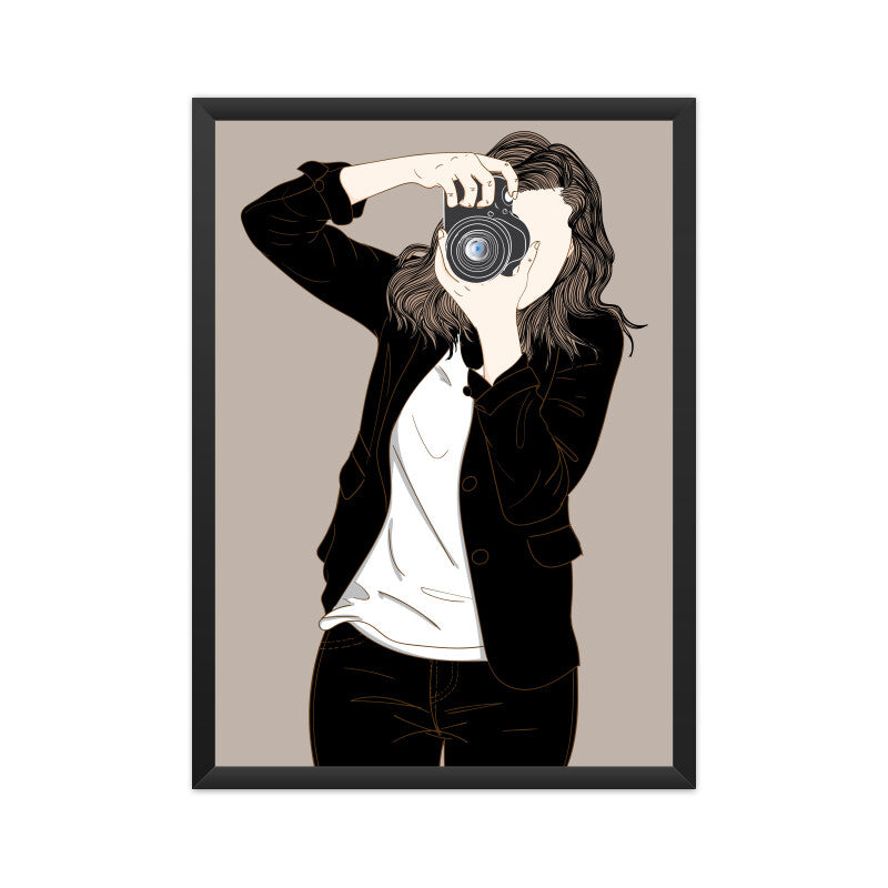 Beautiful Woman Photographer Wall Art